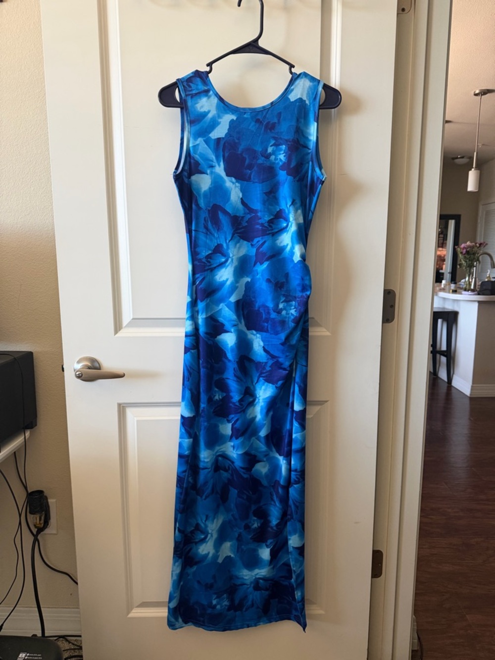 Blue Floral Maxi Dress